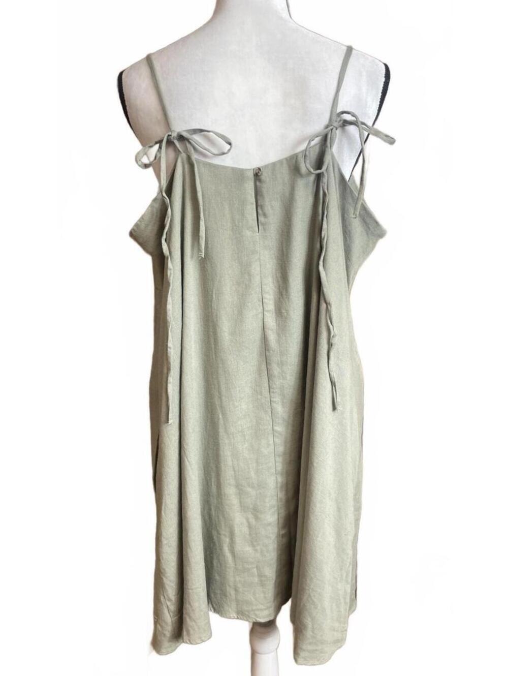 Fabletics NWT Lifestyle linen blend shift dress XXL - Picture 4 of 11